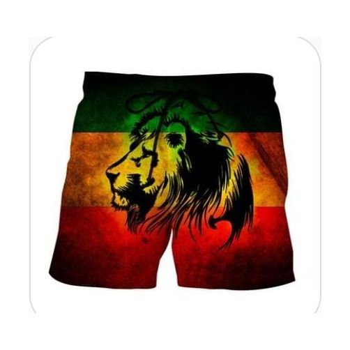 Lion Head Rasta Yardi Shorts