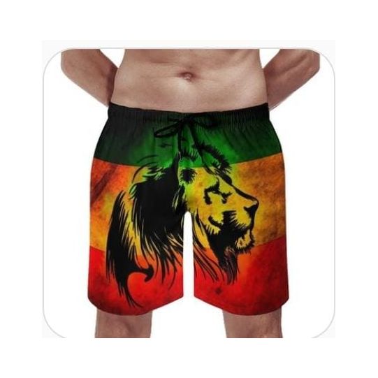 Lion Head Rasta Yardi Shorts