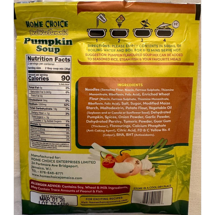 Home Choice Pumpkin Soup