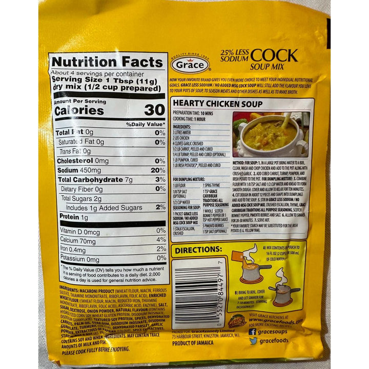 Grace 25 % Less Sodium Cock Soup Mix